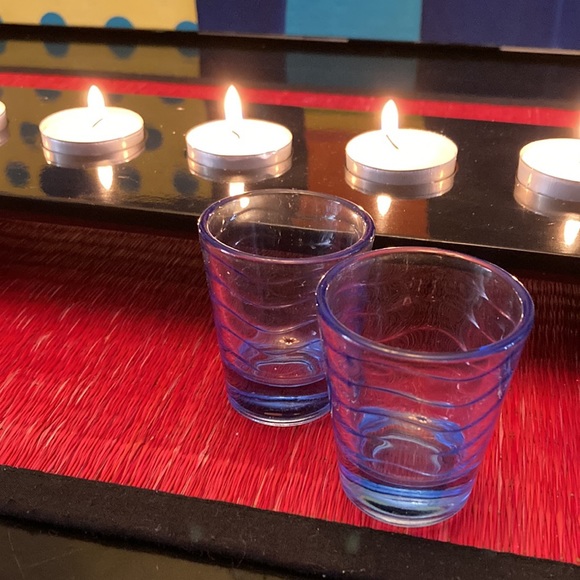 Shot Tray and Glasses or Candleholders - Picture 4 of 4